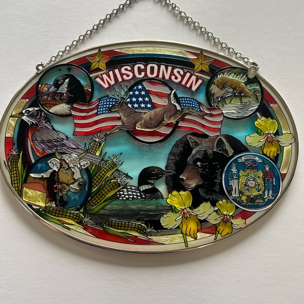 AMIA Wisconsin Suncatcher Deer Duck bear cheese